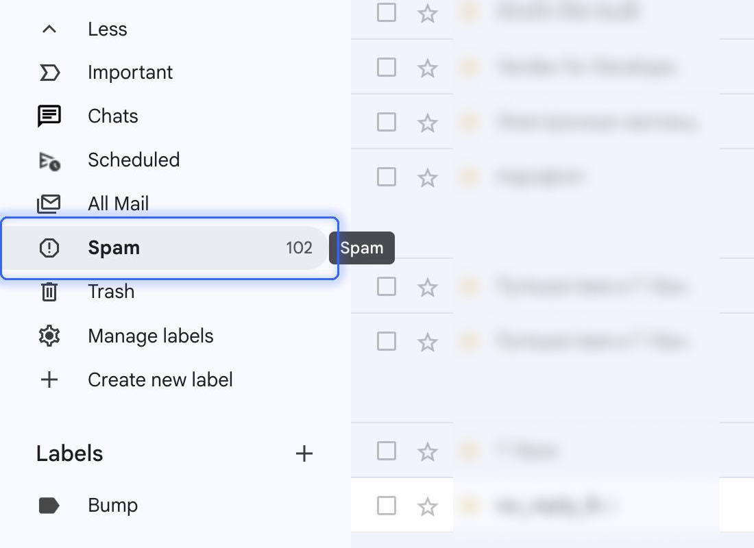 Check your spam folder