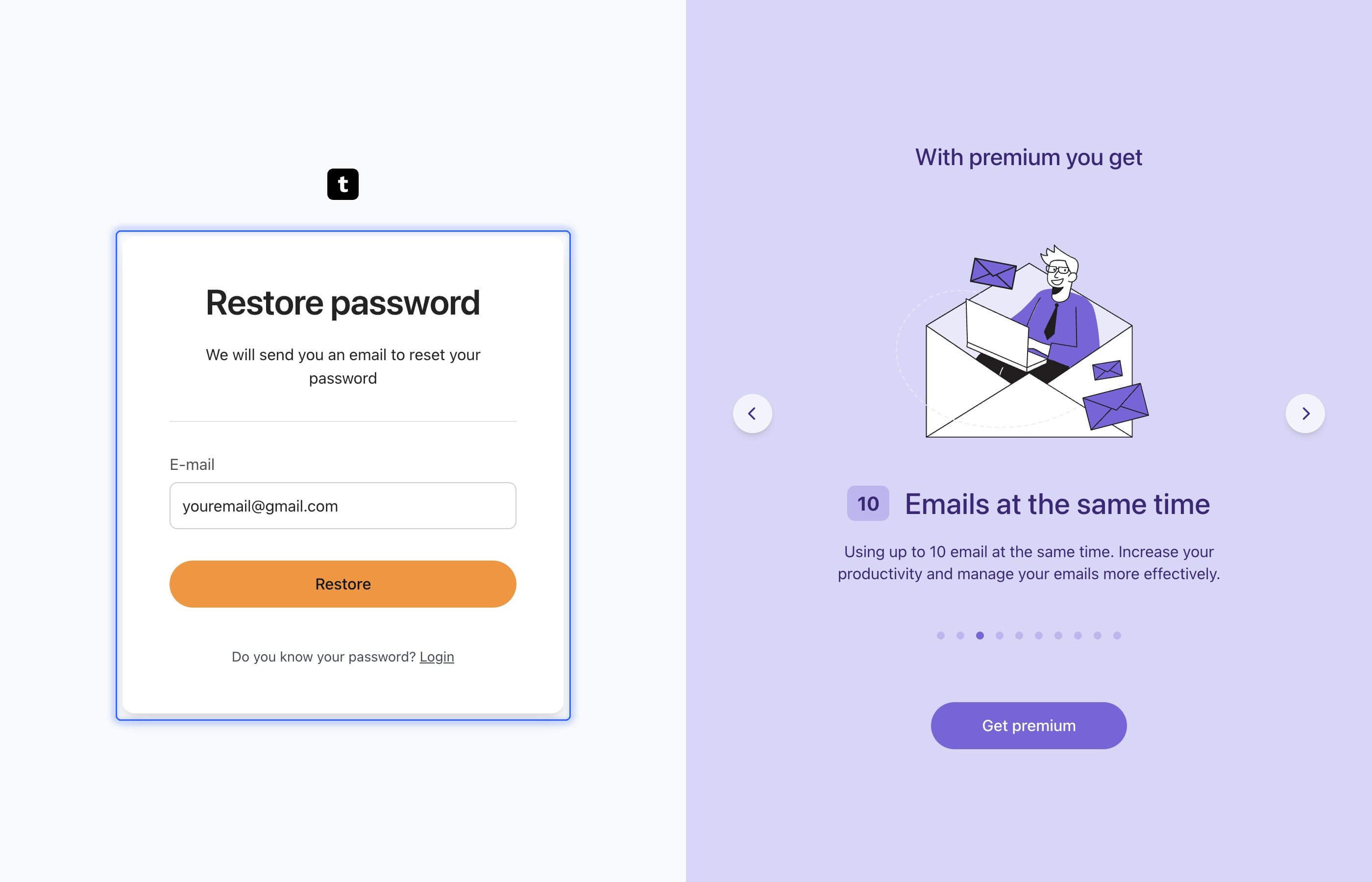 Reset your password