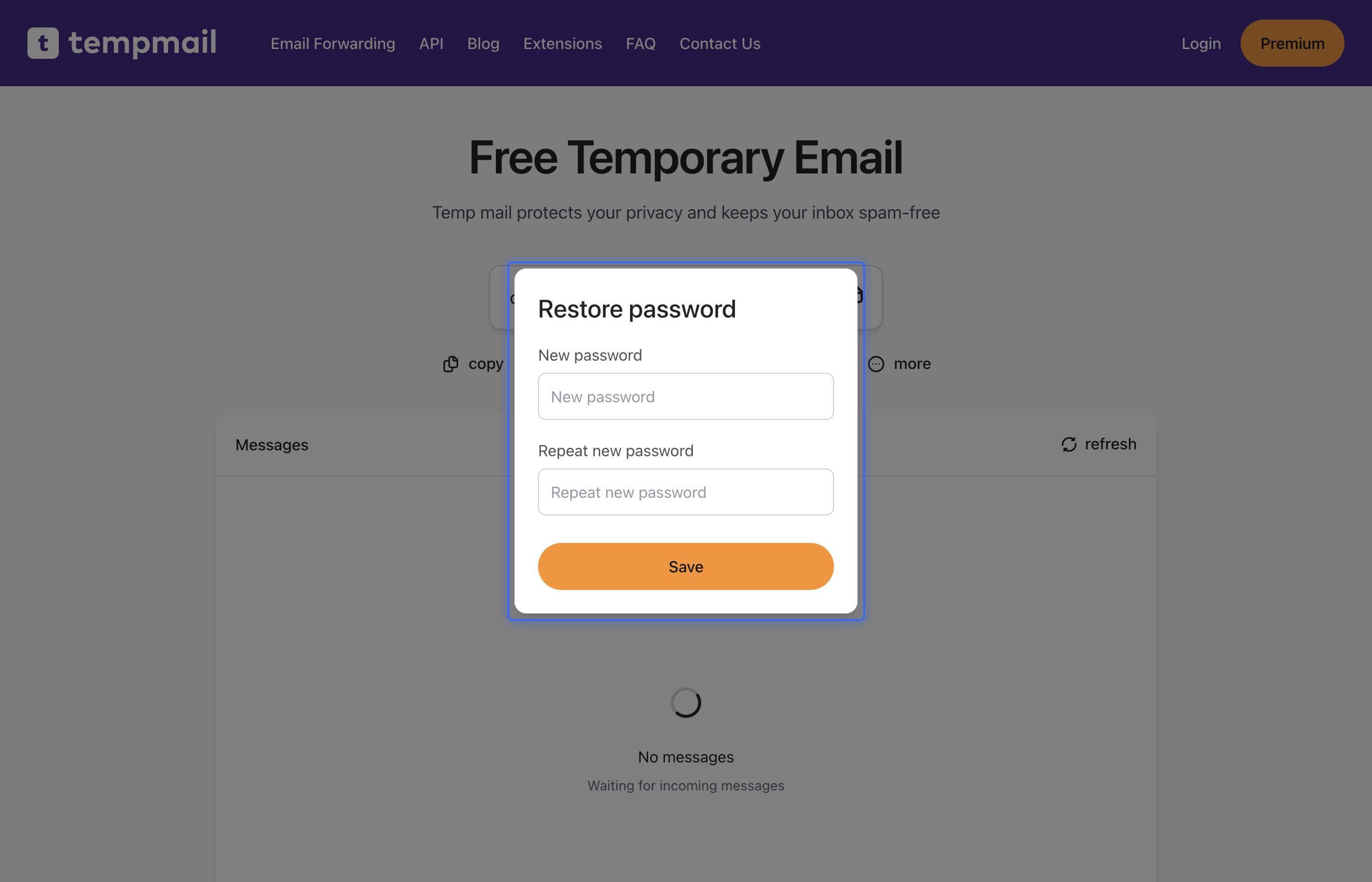 Type your password